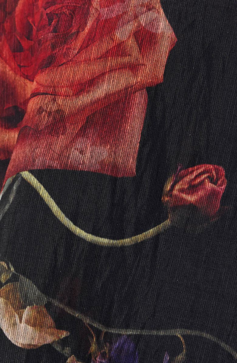 AllSaints Caya Ruffle Asymmetric Skirt, Alternate, color, Haze Black