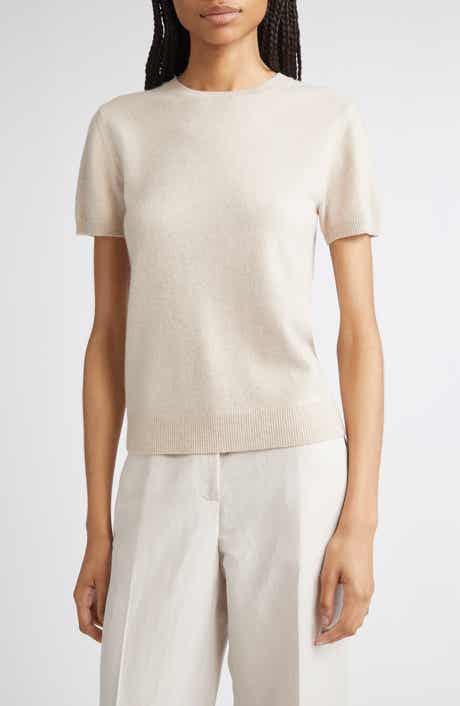 Vince Short Sleeve Wool & Cashmere Sweater