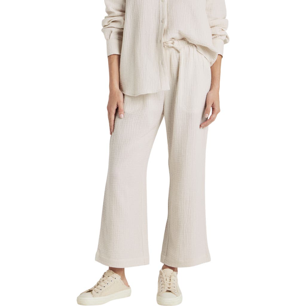 Splendid Adele Cotton Gauze Drawstring Pants
