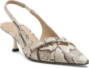 Stuart Weitzman Georgie Kitten Heel Slingback Pump