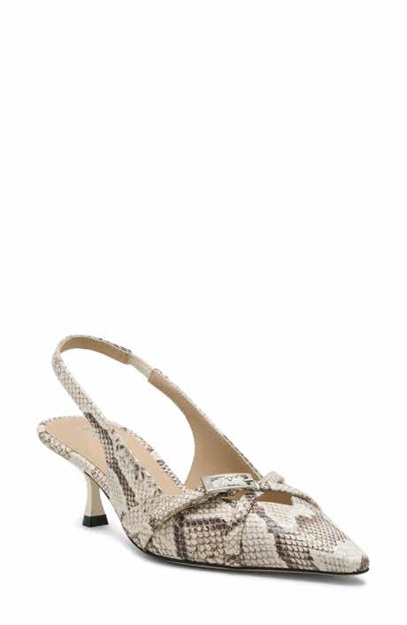 Georgie Kitten Heel Slingback Pump