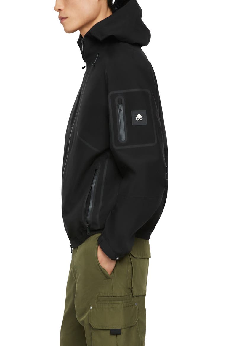 Monnoir Recycled Polyester Shell Jacket, Alternate, color, BLACK