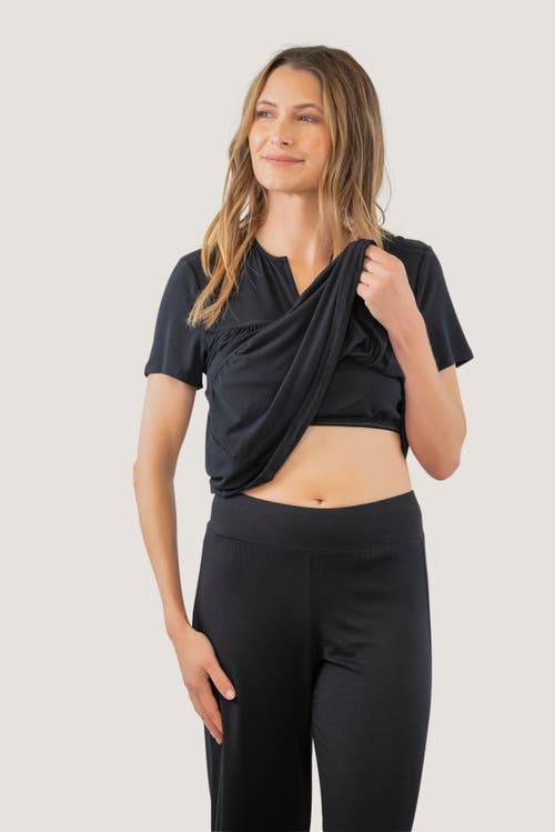 Jjwinks Tiered Built-in Shelf Tee In Black