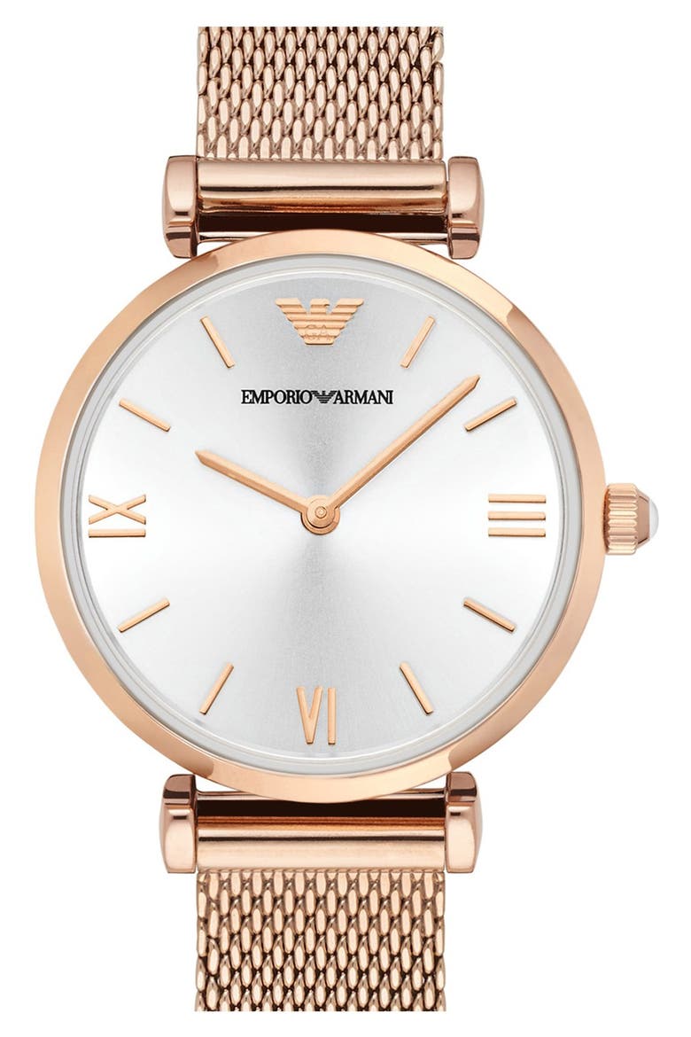 Mesh Strap Watch, 32mm, Main, color, NO COLOR