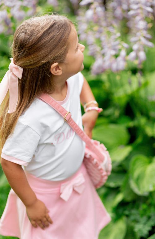 Bits & Bows Long-tailed Velvet Hair Bow Barrette In Pink