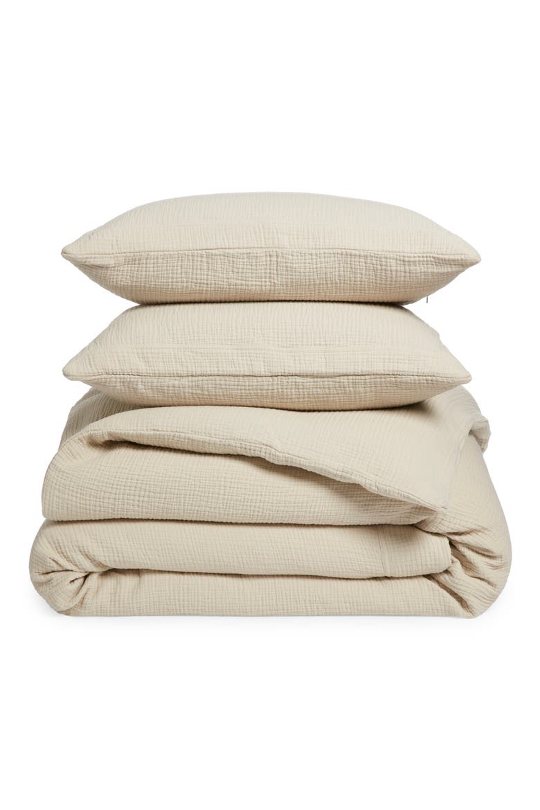 Dream Duvet Cover & Shams Set, Main, color, SAND
