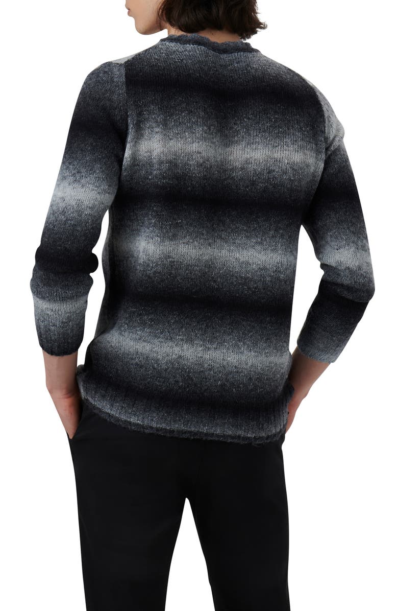 Bugatchi Gradient Stripe Sweater, Alternate, color, Zinc