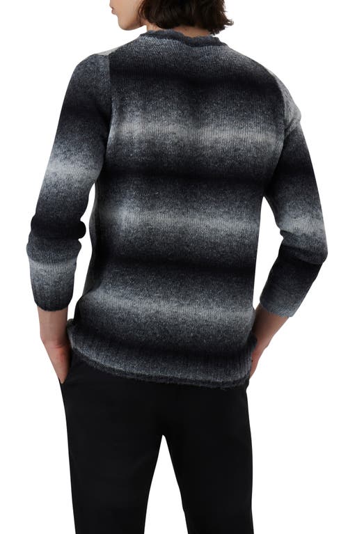 Bugatchi Gradient Stripe Sweater In Gray