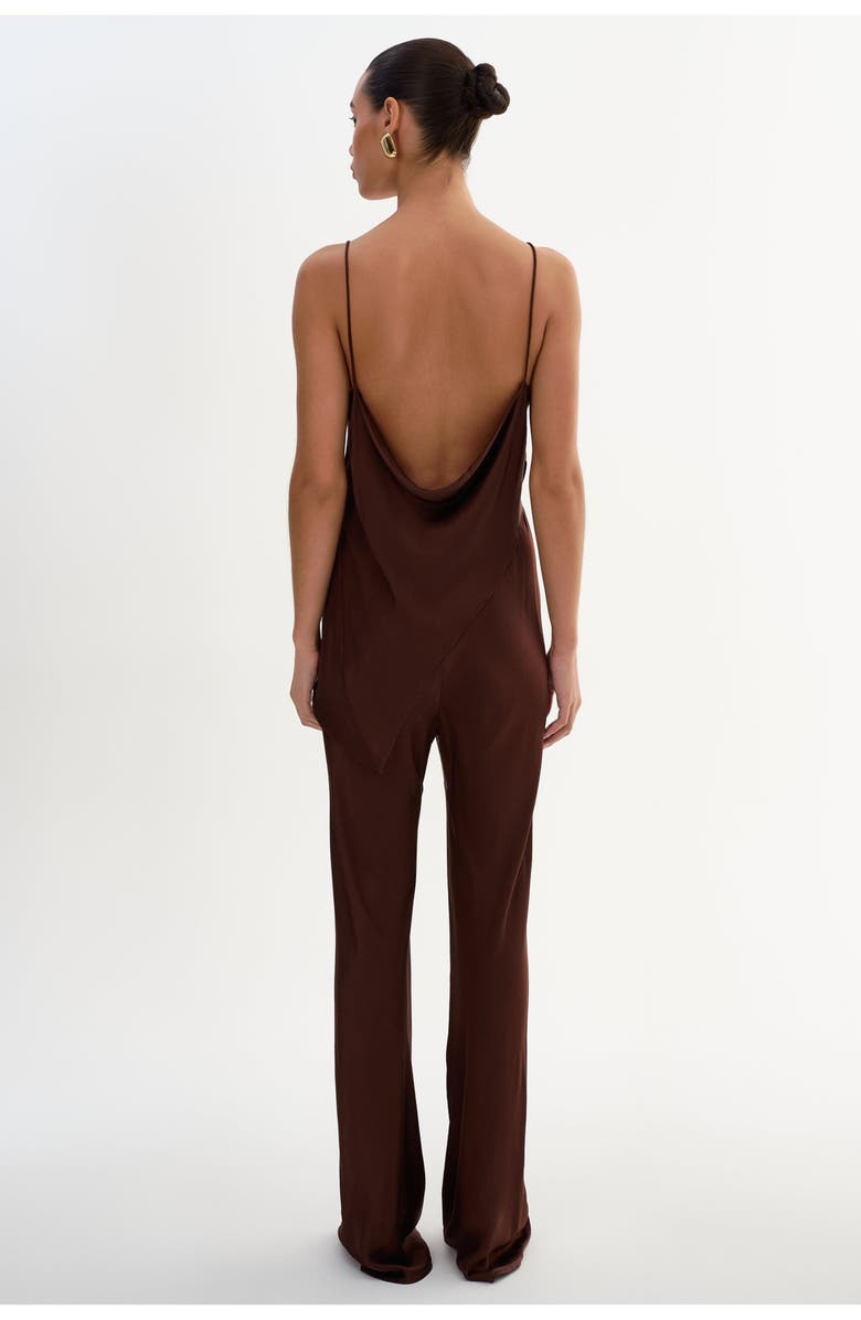 LAMARQUE Solange | Asymmetric Satin Cami, Alternate, color, Brown