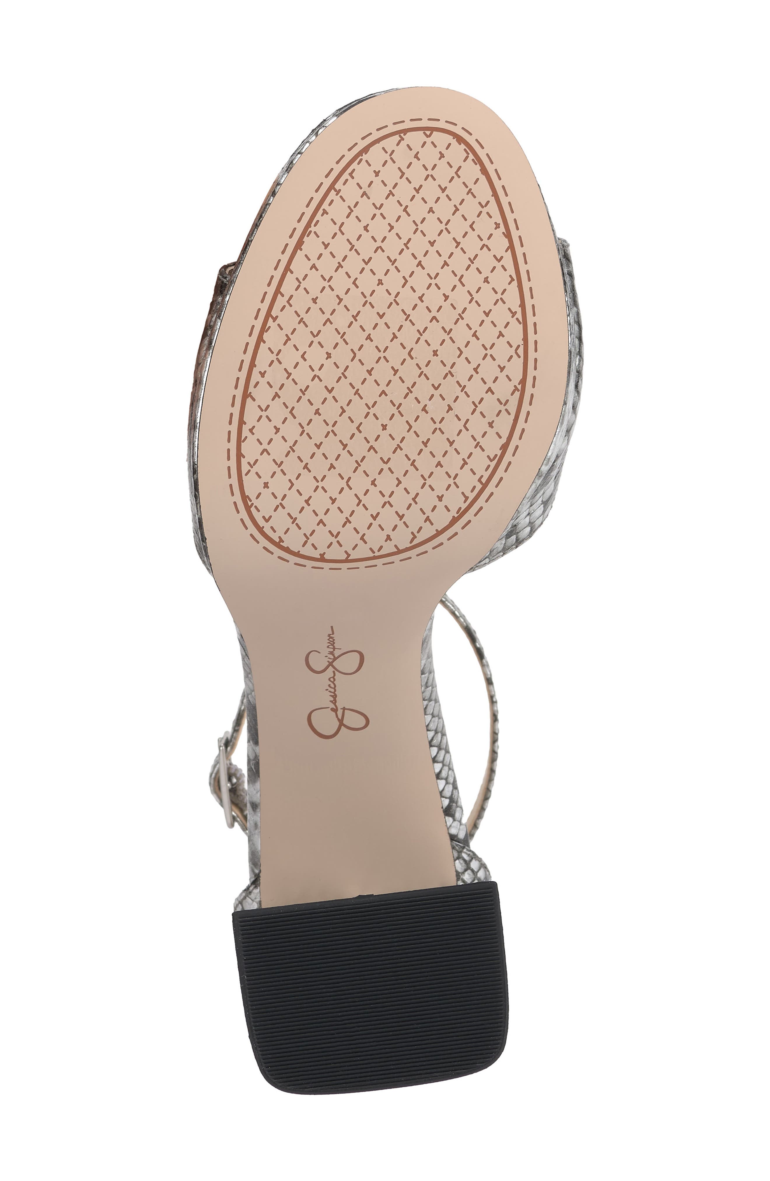 Kaliah Ankle Strap Platform Sandal, Alternate, color, CHROME