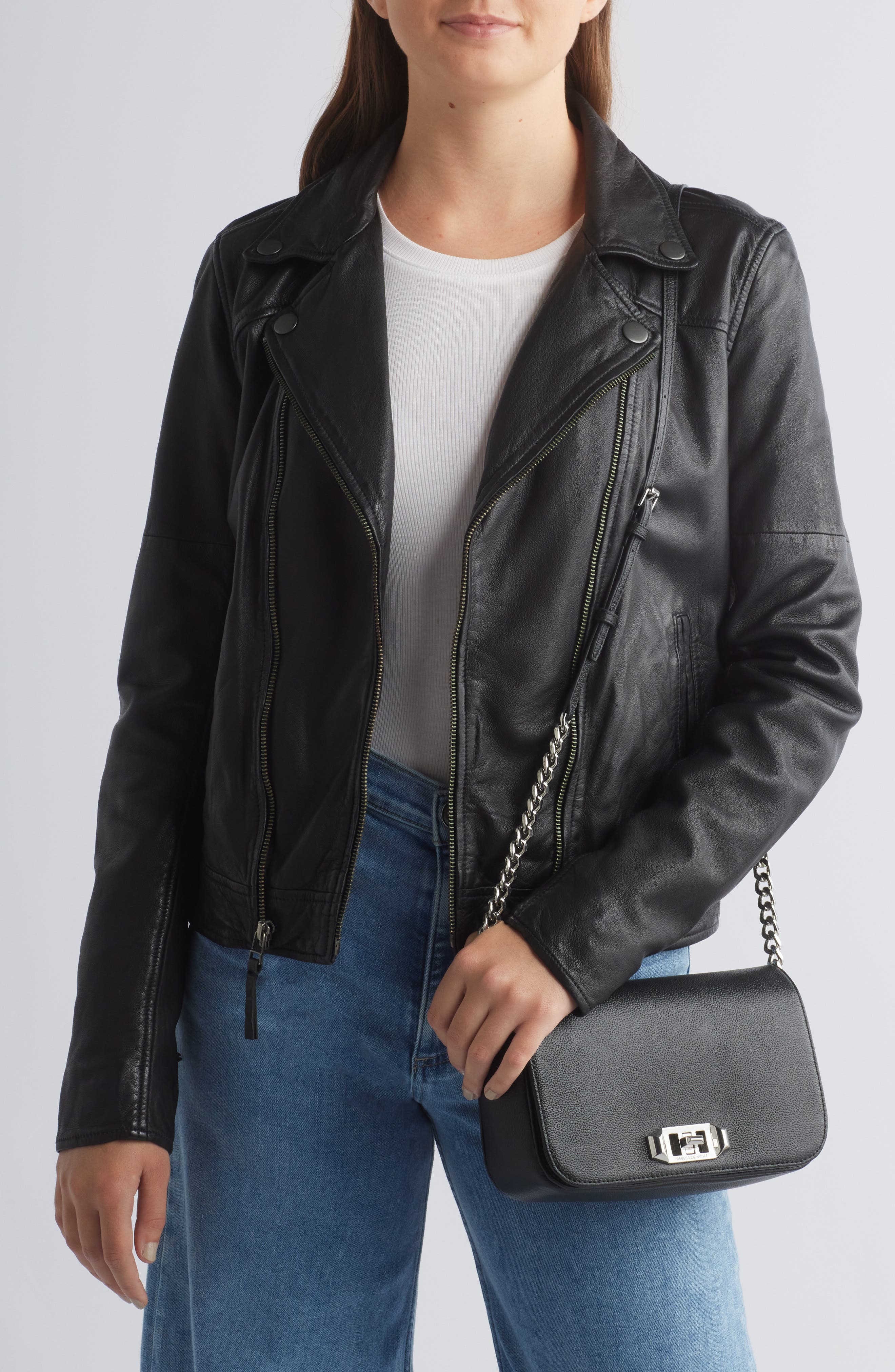 Rebecca Minkoff Amour Leather Crossbody Bag, Alternate, color, 