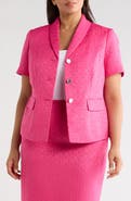 KASPER Jacquard Three-Button Jacket