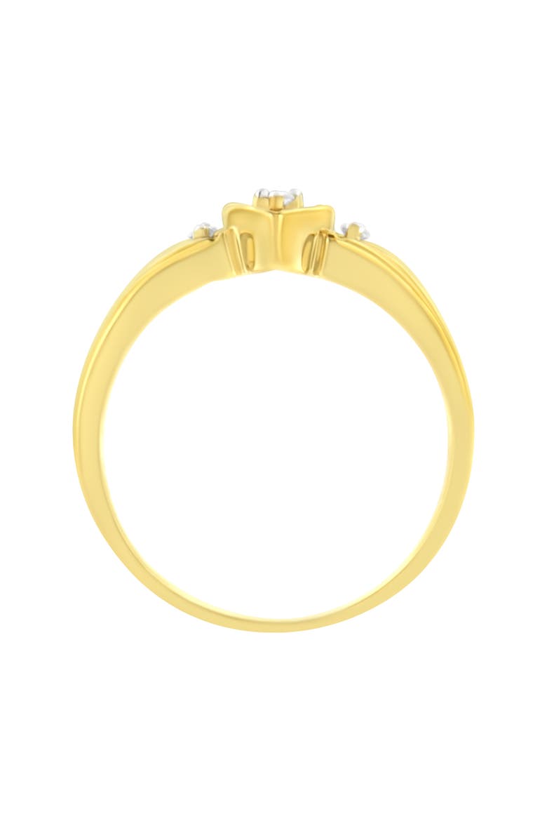 10KT Yellow Gold 1/20 cttw Diamond Heart Diamond Ring, Alternate, color, Yellow