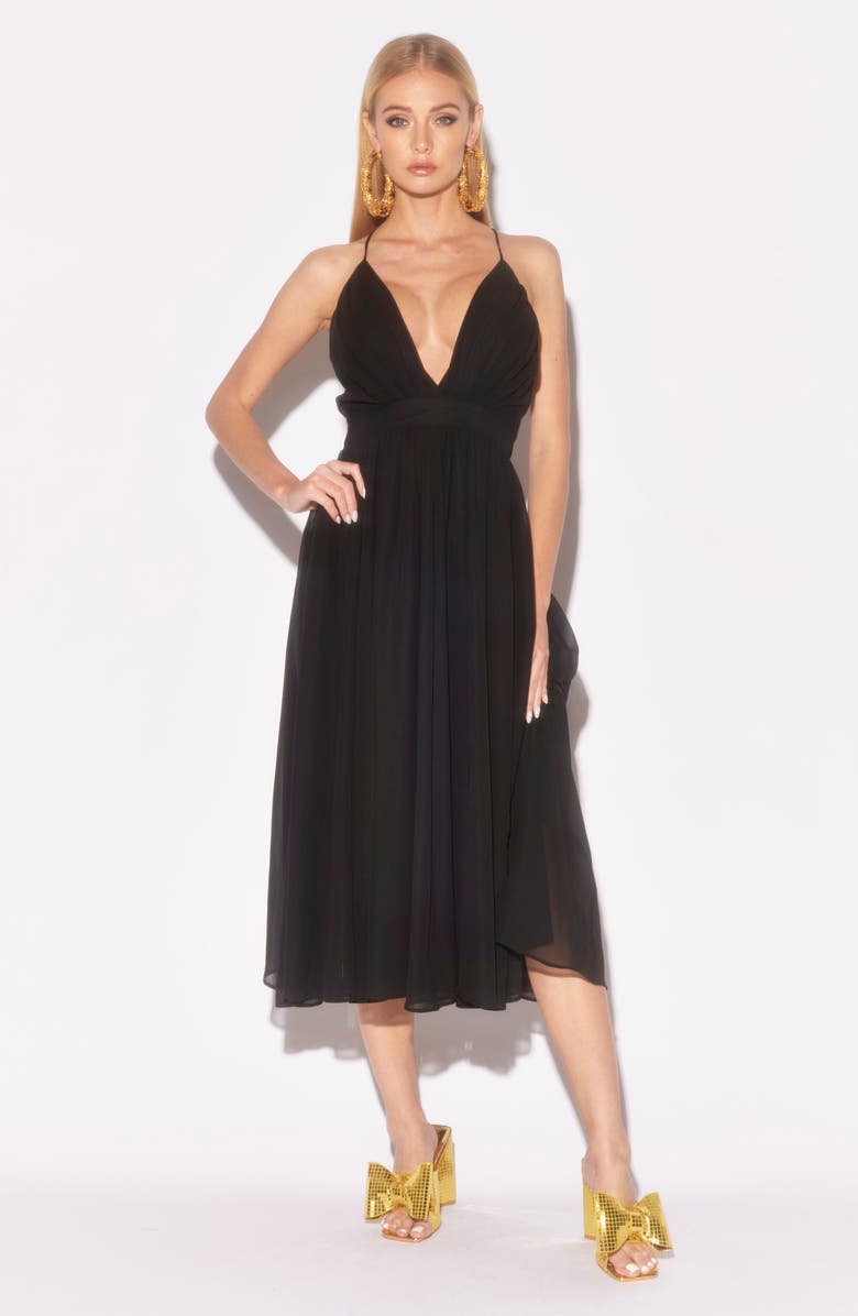 MEGHAN LA Enchanted Garden Midi Dress, Alternate, color,