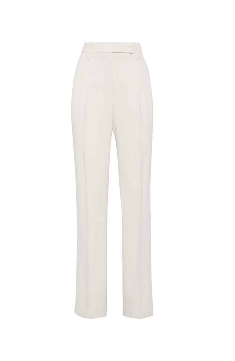 Brunello Cucinelli Cigarette trousers with monili, Main, color, 