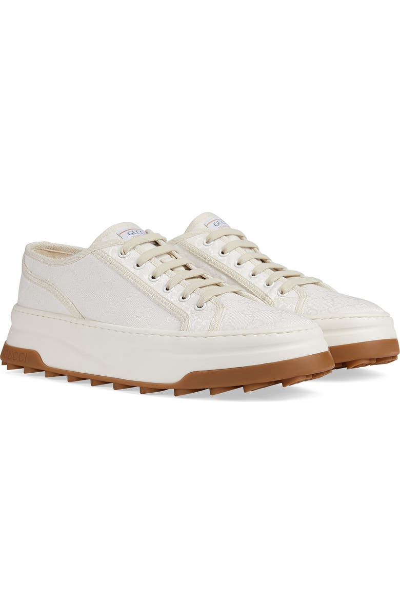 Gucci Tennis Trek Low Top Sneaker, Main, color, Great White/ Mystic White