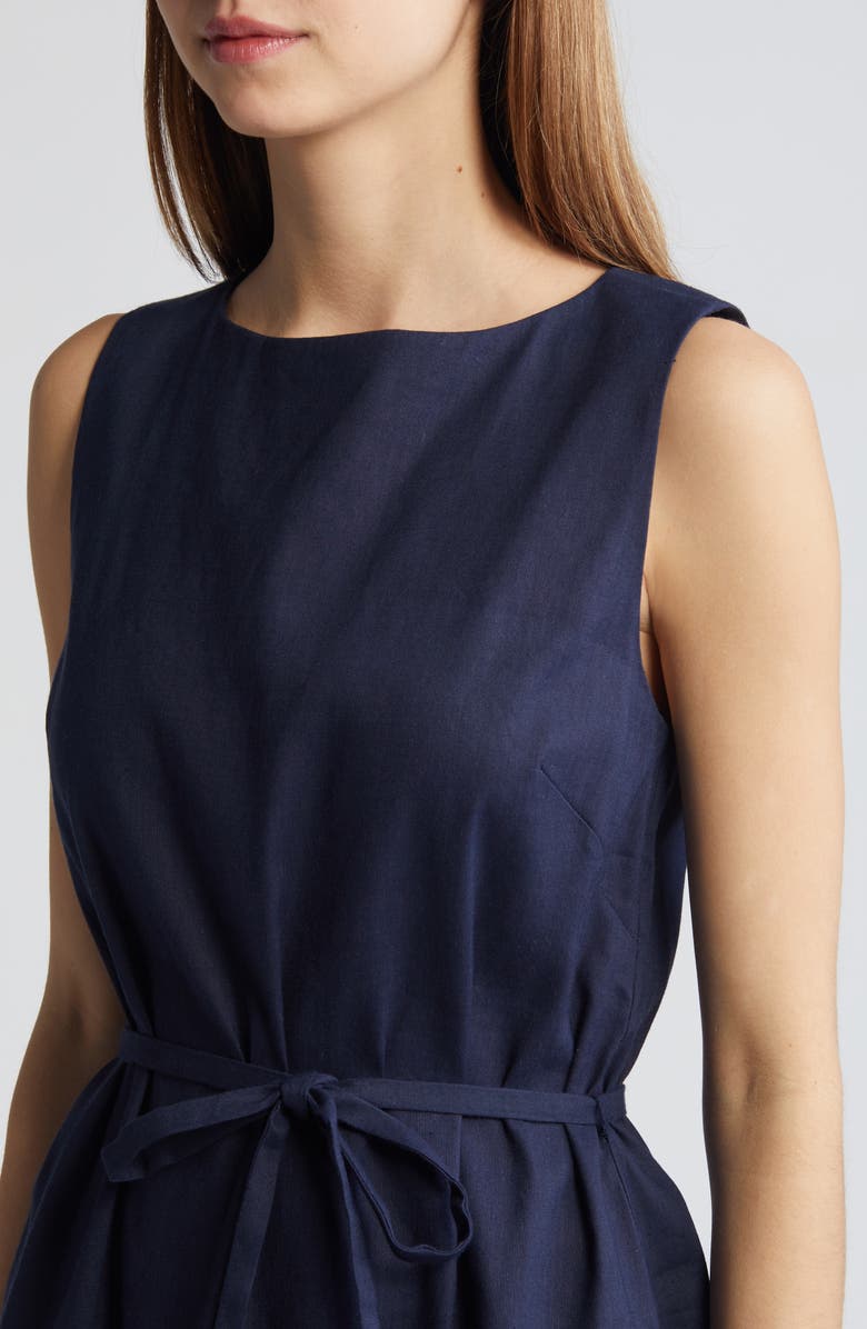 rag & bone Holland Sleeveless Linen Blend Tunic Top, Alternate, color,