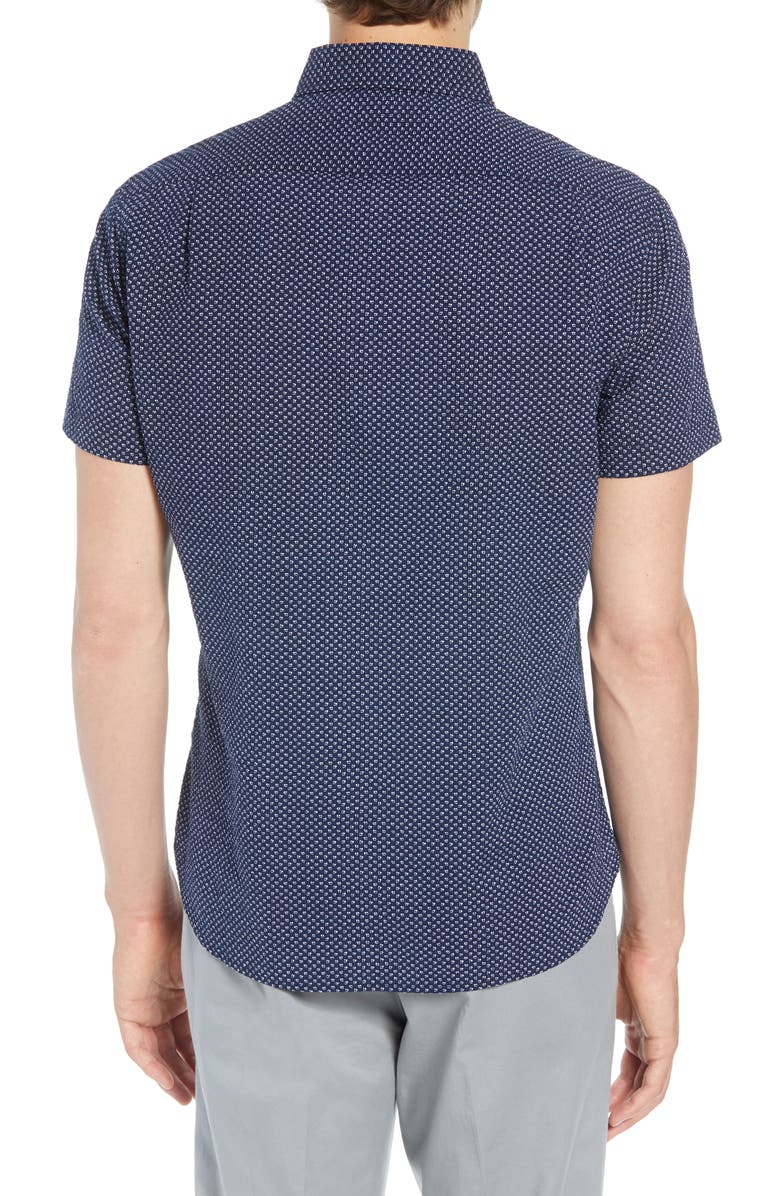Bonobos Slim Fit Poppy Print Shirt, Alternate, color,
