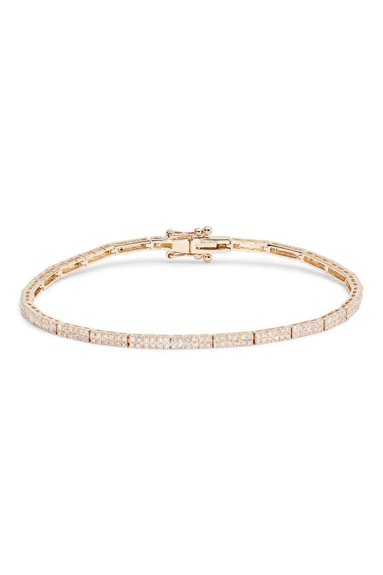 Double Row Diamond Eternity Bracelet, Main, color, YELLOW GOLD
