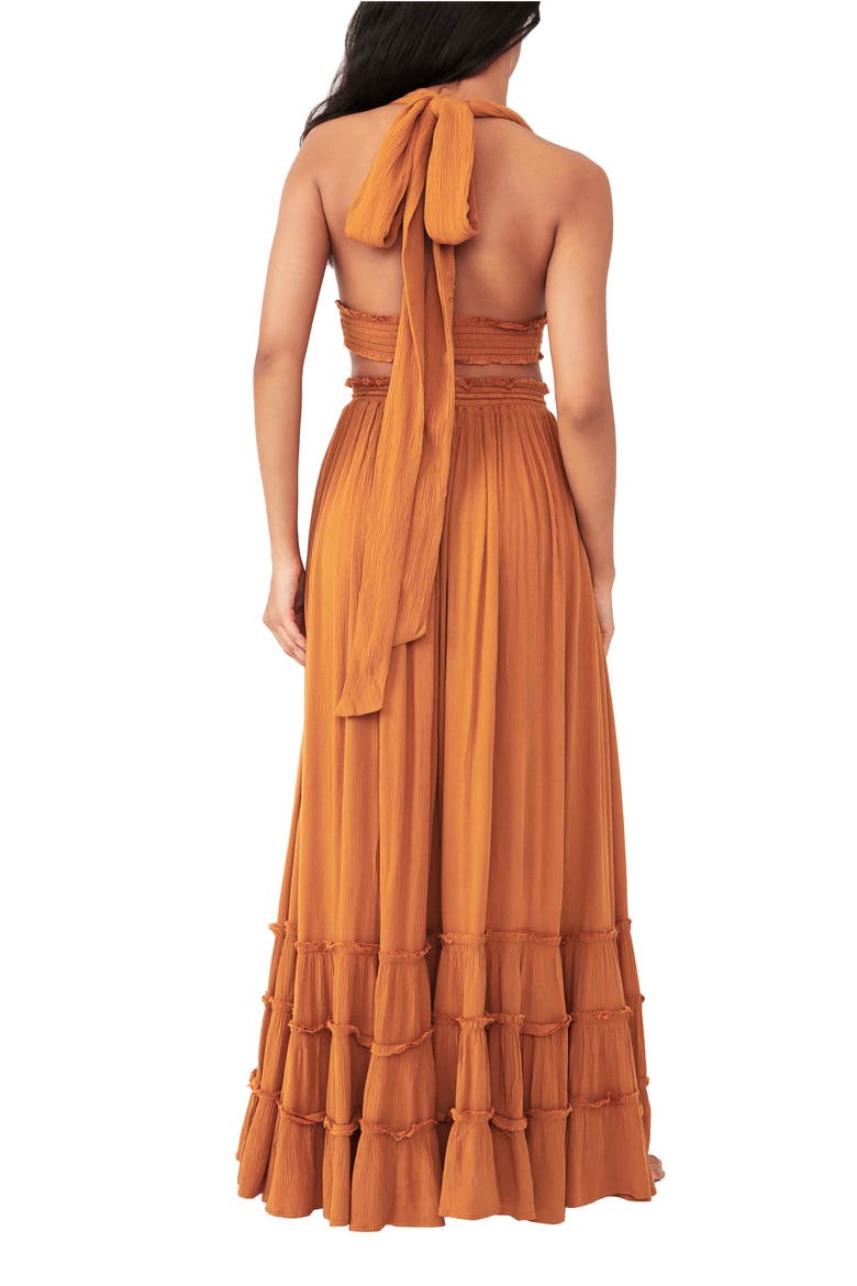 free-est Free People Chantal Two-Piece Dress, Alternate, color, TAWNY