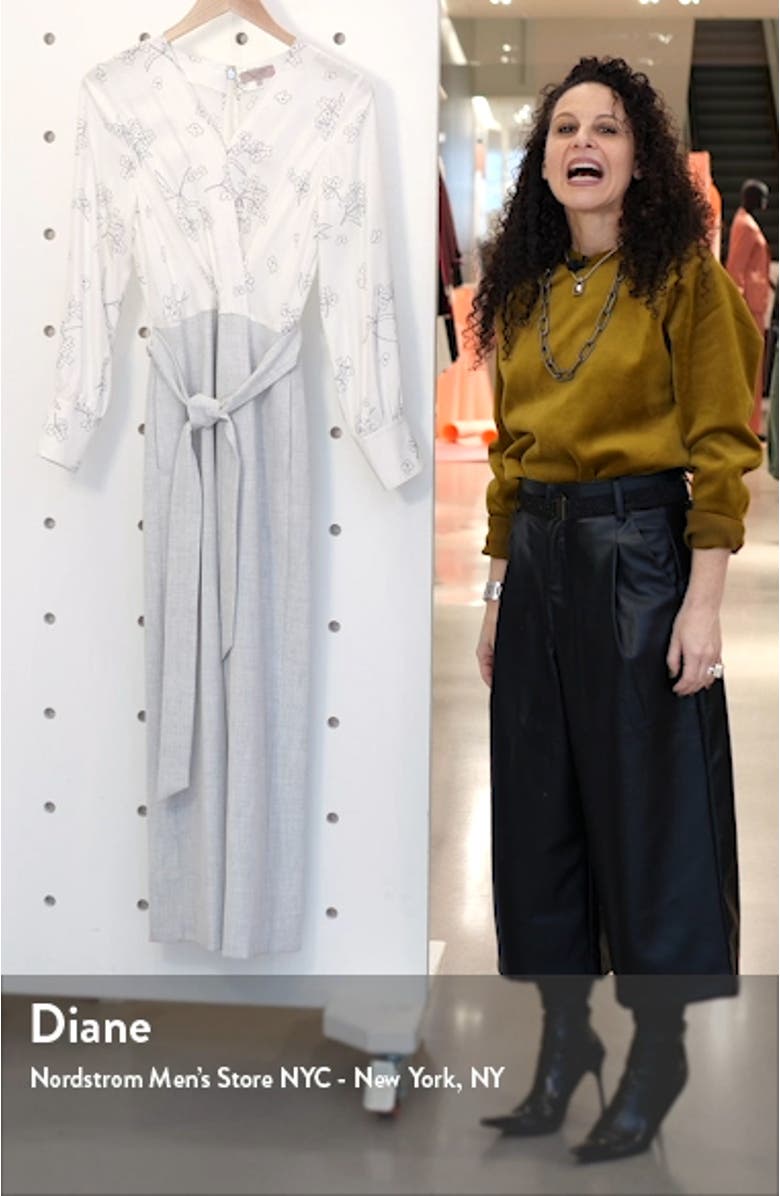 Floral Mixed Media Jumpsuit, sales video thumbnail