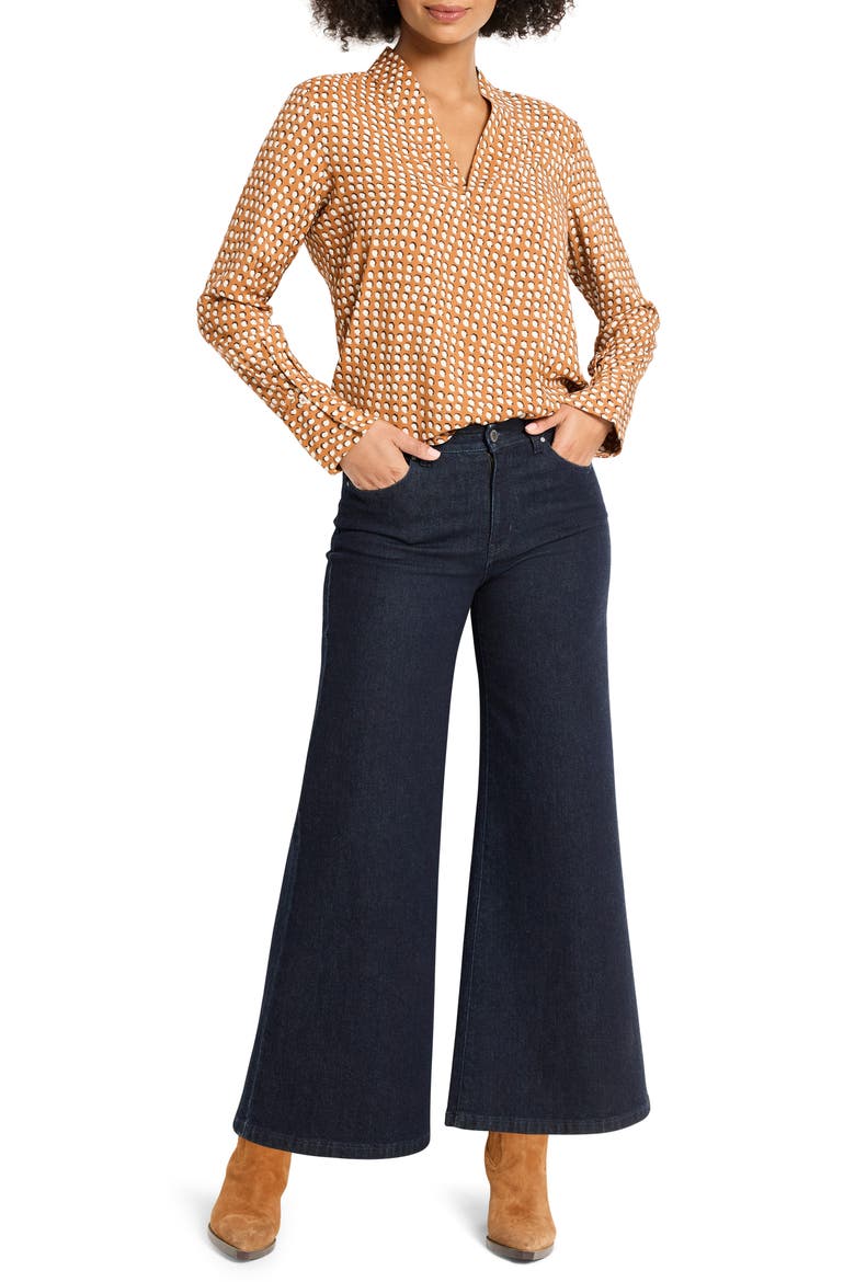 Shadow Dot Long Sleeve Top, Alternate, color, NEUTRAL MULTI