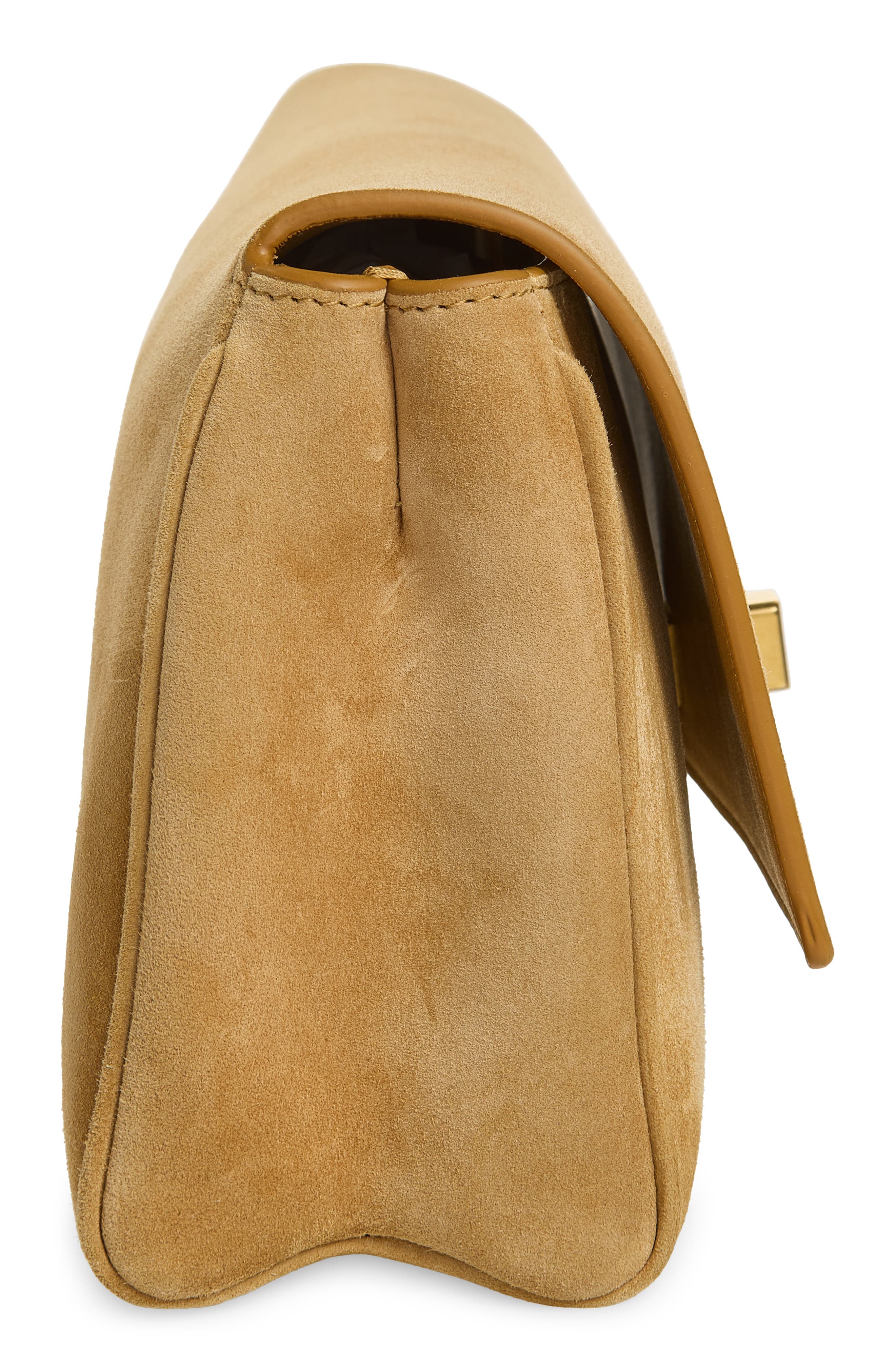 Khaite Audrey Suede Clutch, Alternate, color, 964 Goldenrod