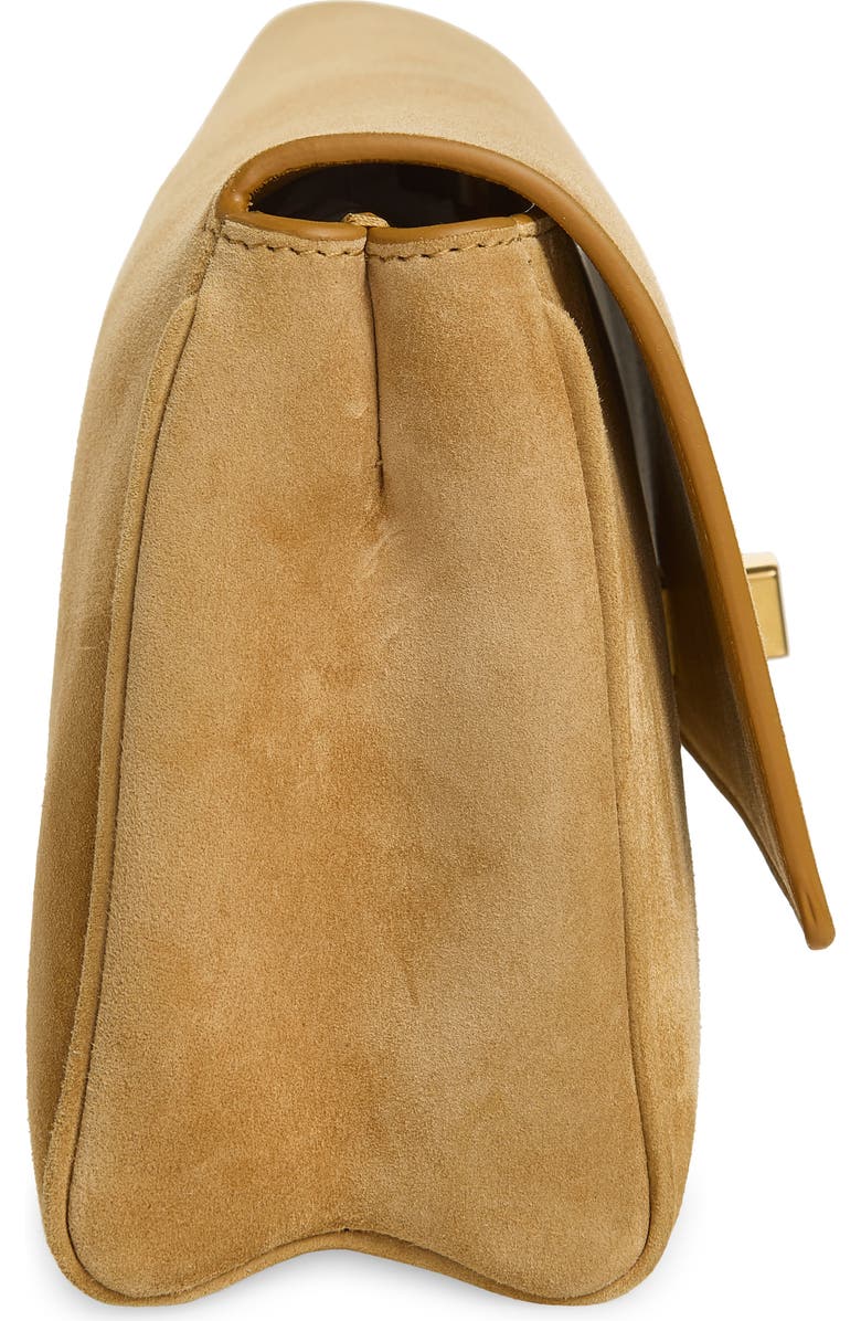Khaite Audrey Suede Clutch, Alternate, color, 964 Goldenrod