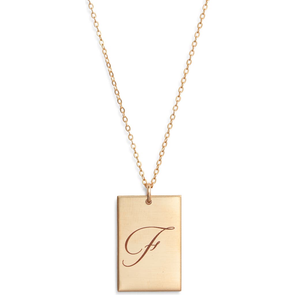 Set & Stones Stella Initial Pendant Necklace In Gold/f