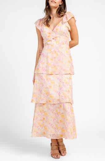 Beivy Floral Tiered Maxi Dress