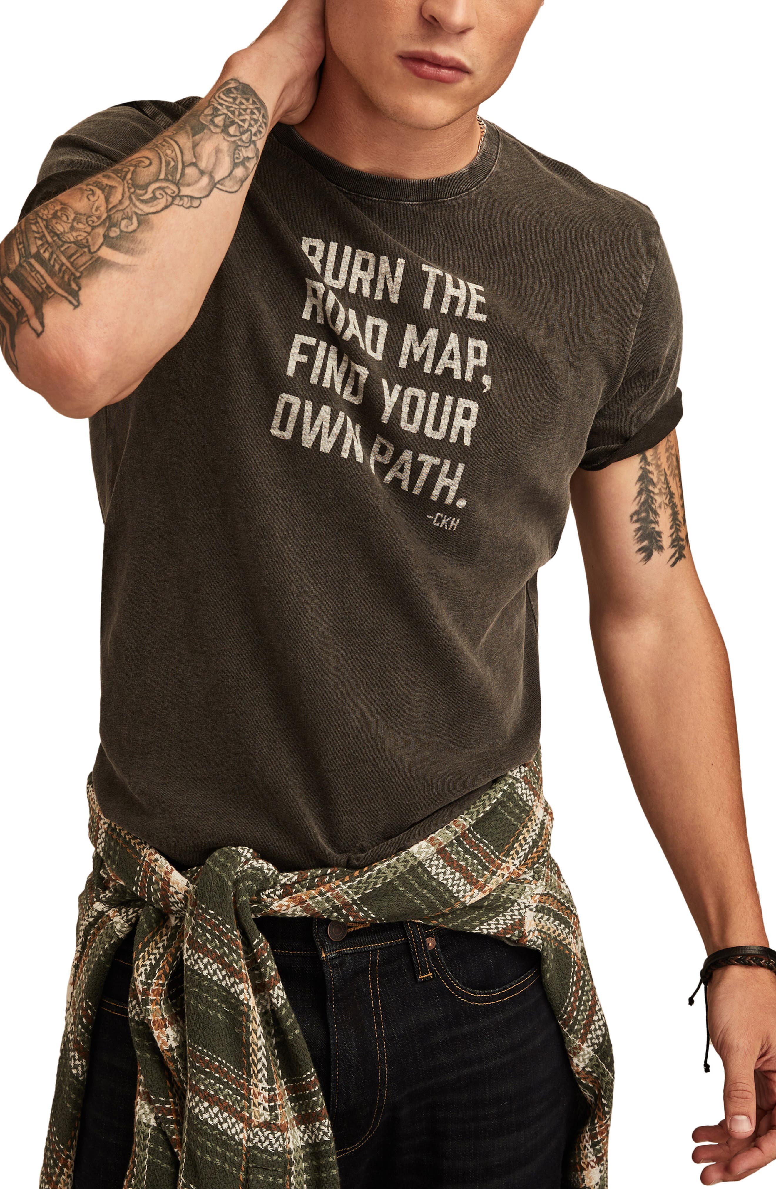 Lucky Brand Burn The Map Graphic T-Shirt (Men) | Nordstrom