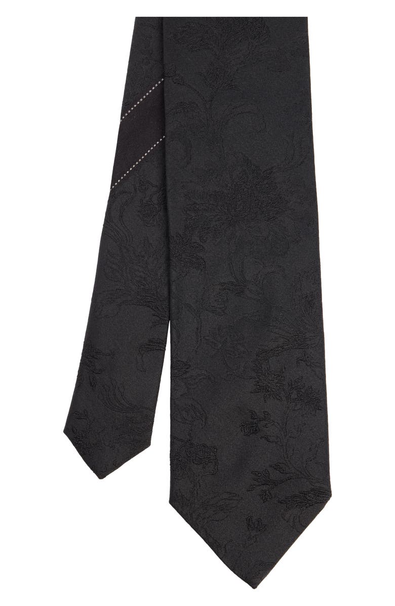 Dries Van Noten Floral Jacquard Silk Tie, Alternate, color, 