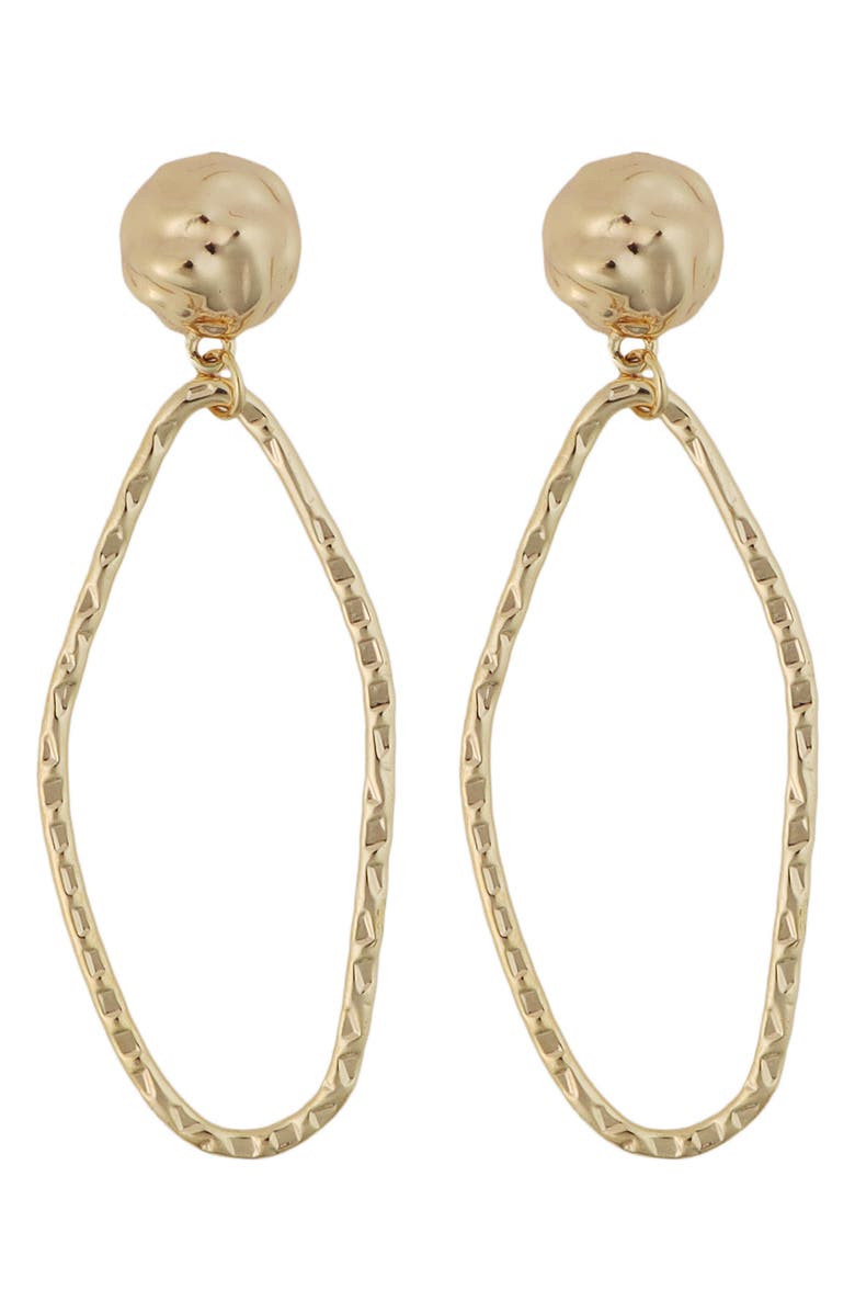 Panacea Drop Earrings, Main, color, Gold