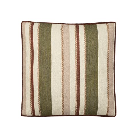 Ridgeway Box Textured Stripe Indoor & Outdoor Woven Accent Box Pillow & Insert