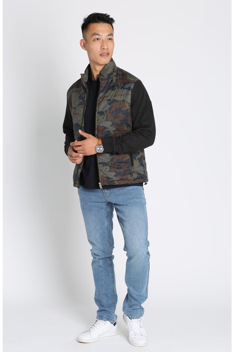 Hagan Camo Mixed Media Jacket, Alternate, color, CAMO HAGAN