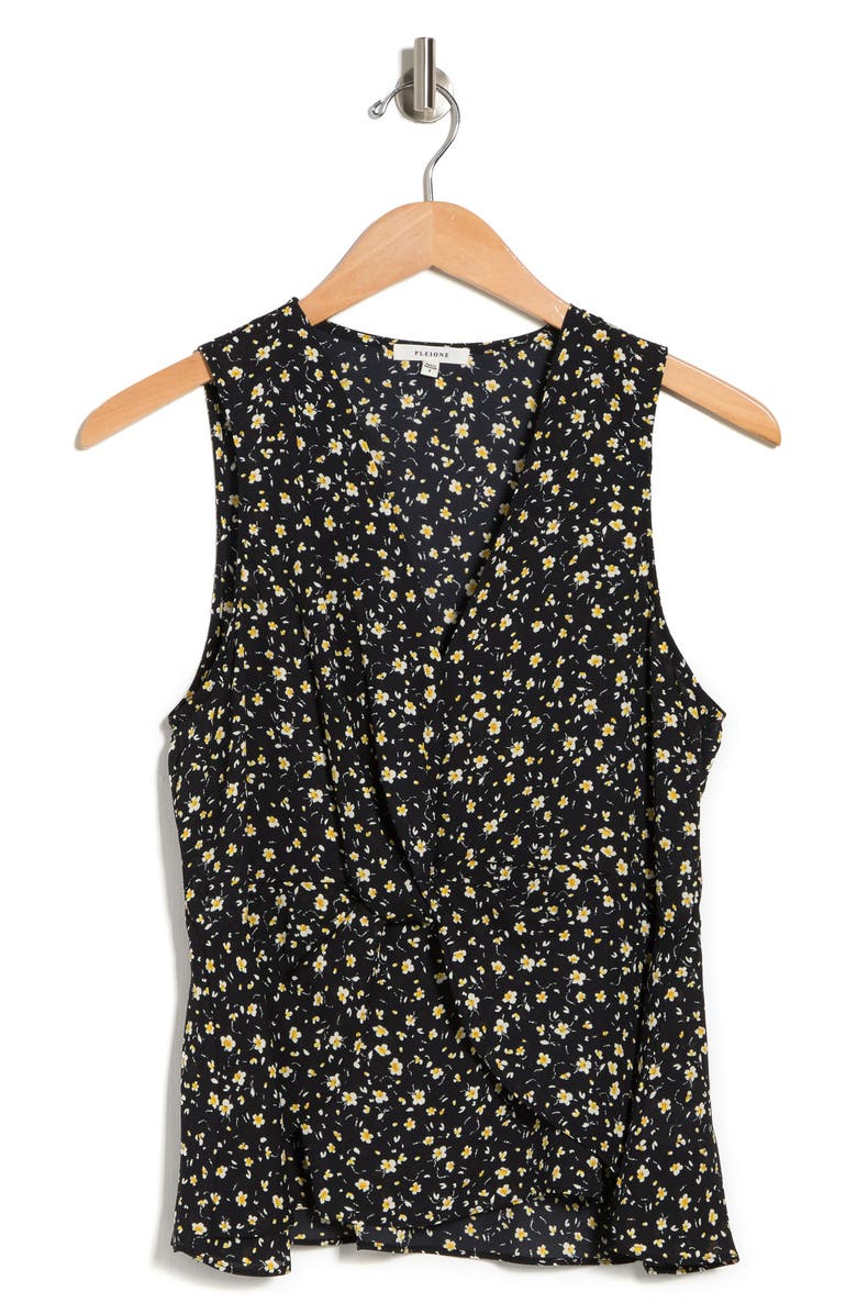 Pleione Sleeveless V-neck Twist Blouse, Alternate, color, 