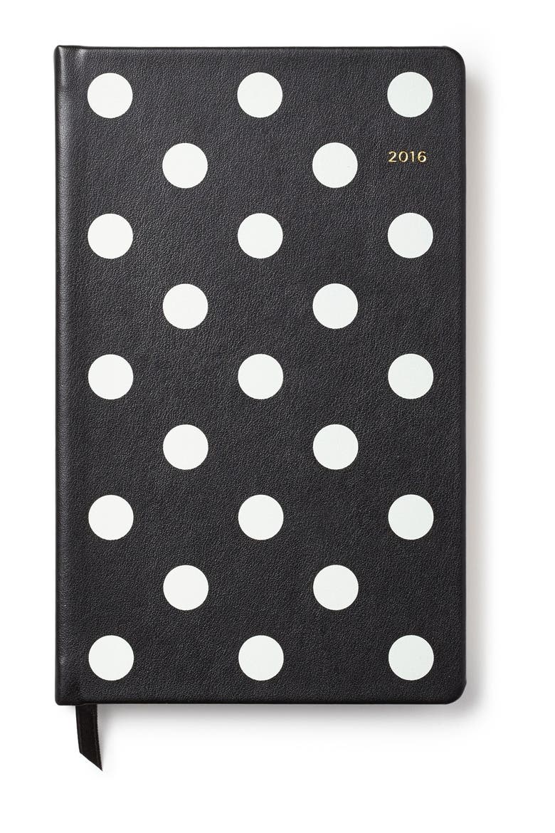 12-month 2016 planner, Main, color, BLACK