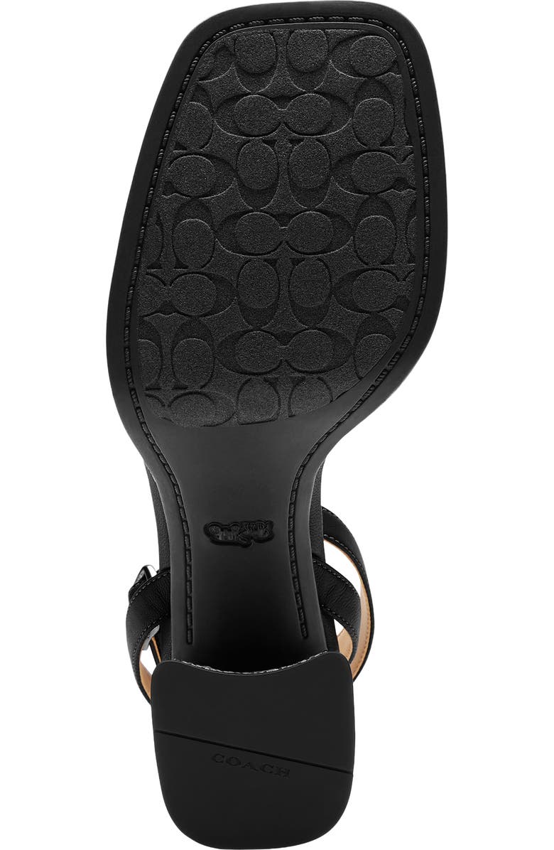 COACH Crystal Signature Jacquard Ankle Strap Platform Sandal, Alternate, color,