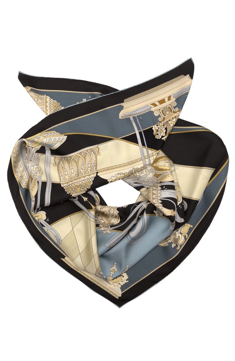 Elizabetta Fontana - Silk Foulard for Women, Alternate, color, Steel