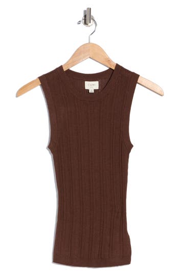 Cami Nyc Doria Rib Knit Tank In Truffle