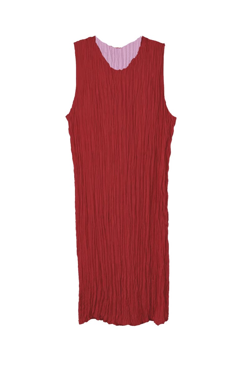 Jaya Pleated Dress, Alternate, color, lavender/lipstick