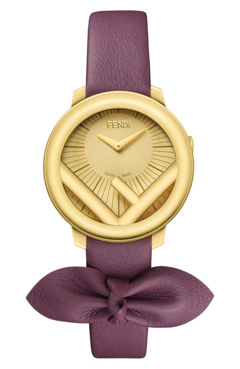 FENDI(フェンディ) Run Away Rose Gold Bracelet Ladies Watch Fendi Womens Run Away Rosegold 36mm Bracelet Fashion Watch