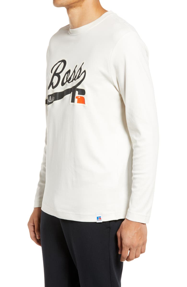BOSS HUGO BOSS x Russell Athletic Ra Long Sleeve Logo Graphic Tee, Alternate, color, 