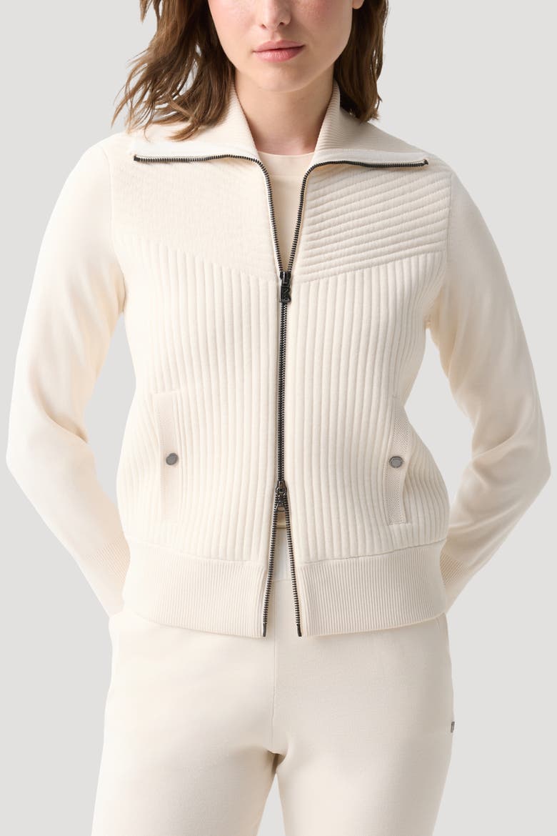 Jana Knit Jacket, Alternate, color, Cream