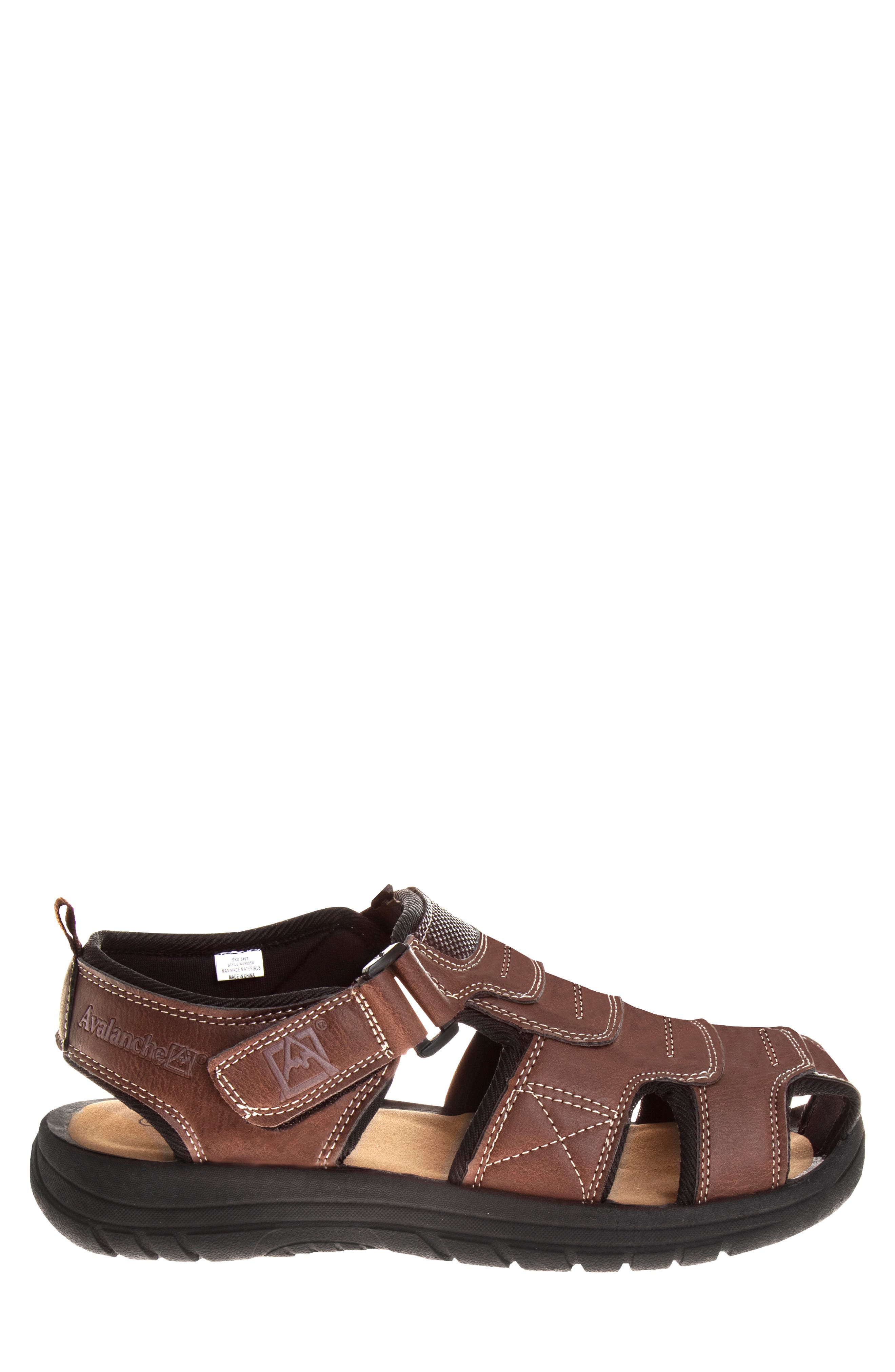 AVALANCHE Fisherman Outdoor Sandal, Alternate, color, Brown
