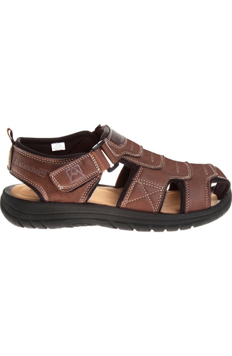 AVALANCHE Fisherman Outdoor Sandal, Alternate, color, Brown