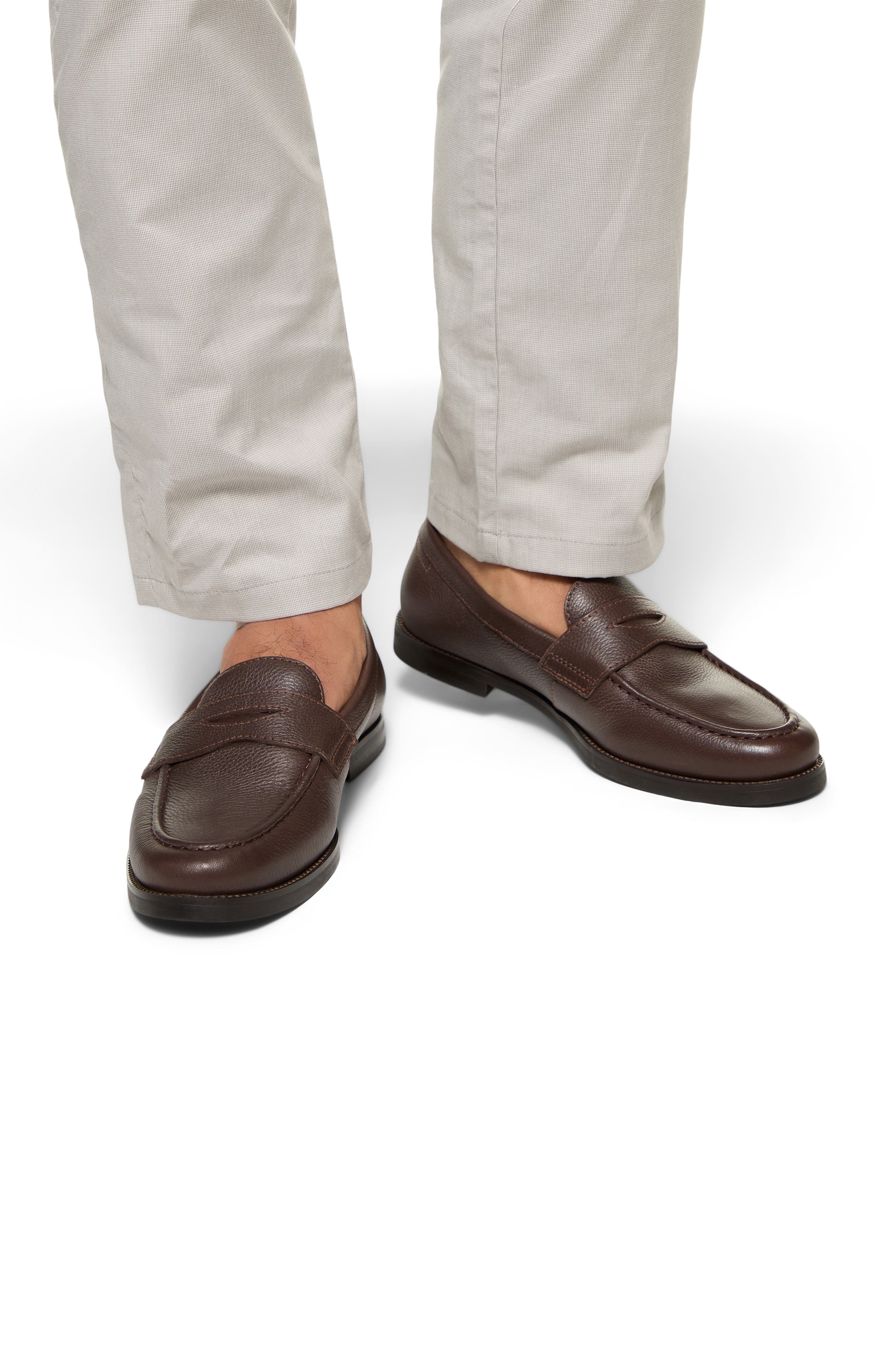 Parliament Penny Loafer, Alternate, color, DARK BROWN