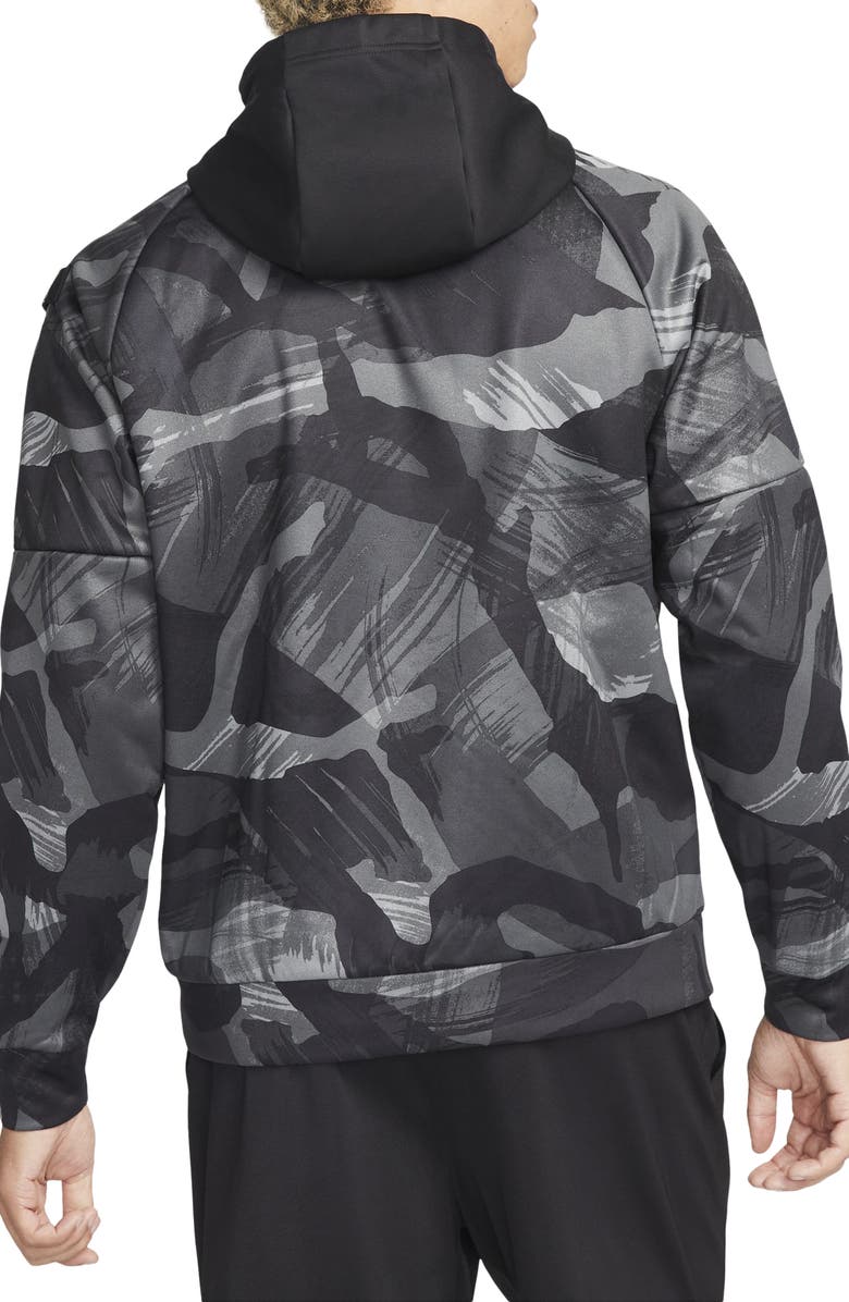Nike Camo Print Therma-FIT Fitness Hoodie, Alternate, color,