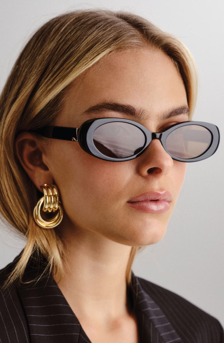 LUV LOU The Morgan 54mm Oval Sunglasses, Alternate, color, 