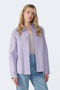 FURNIQ UK Frankie Leather Shirt Jacket